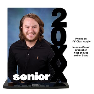 5x7 Senior Vertical Laser Cut Standout with Year