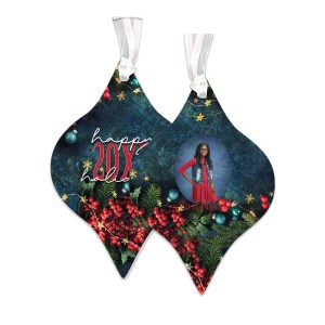 Tapered Metal Ornament - Berry Star