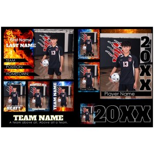 Fire and Ice 12x18 Multi Product Poster – Traditional Sports