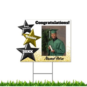 18X24 Star Grad Yard Sign