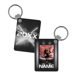 Smoky Neon Metal Keychain