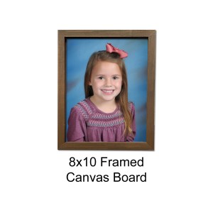 8x10 Framed Canvas Board