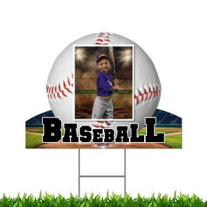 18x24 Baseball Cutout Yard Sign