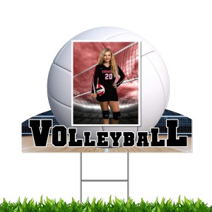 18x24 Volleyball Cutout Yard Sign