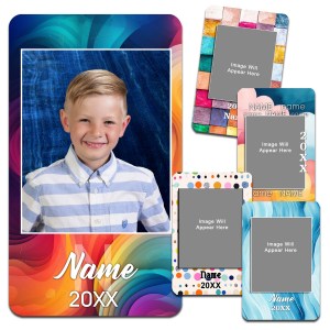 Rainbow Swirl Named Magnet Combo